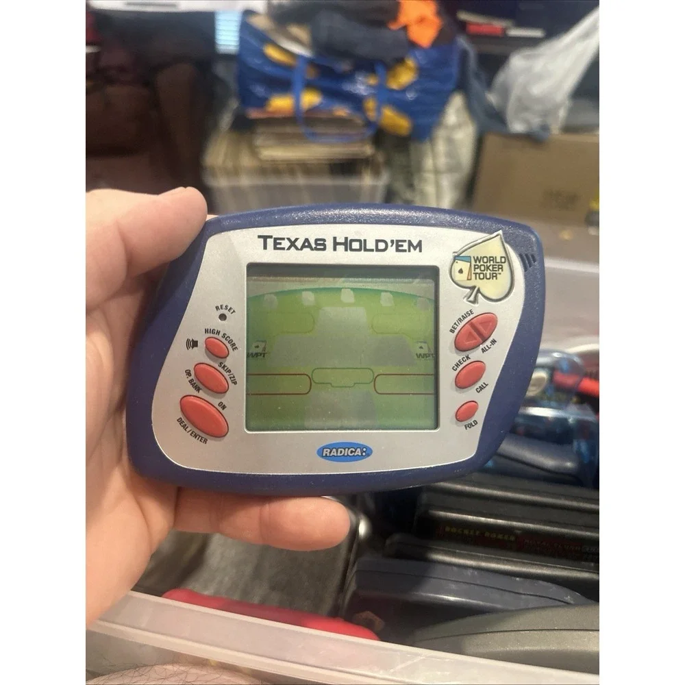 Radica No Limit Texas Hold'Em World Poker Tour Electronic Handheld Game 2005
